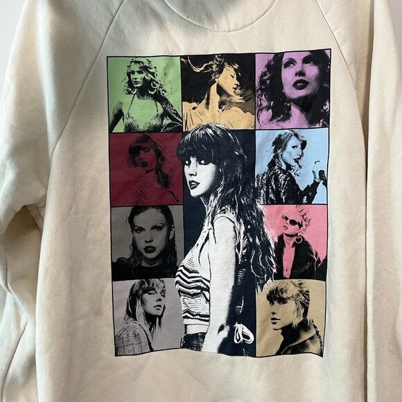 Taylor Swift The Eras Tour II  Hoodie Sweatshirt in Beige Size‎ Small - Picture 6 of 8